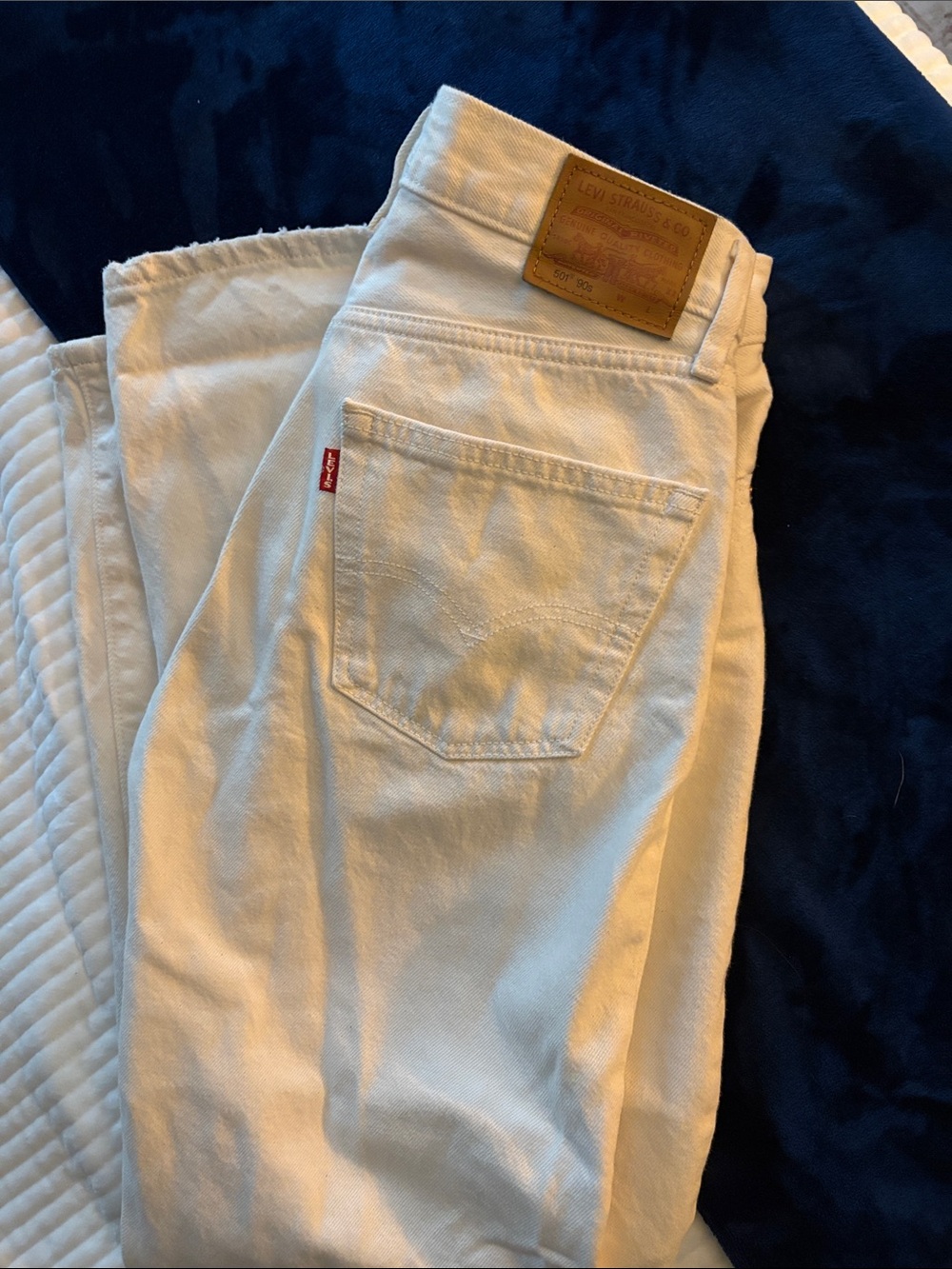Levi's Women’s Off-White 501 90’s 26x30